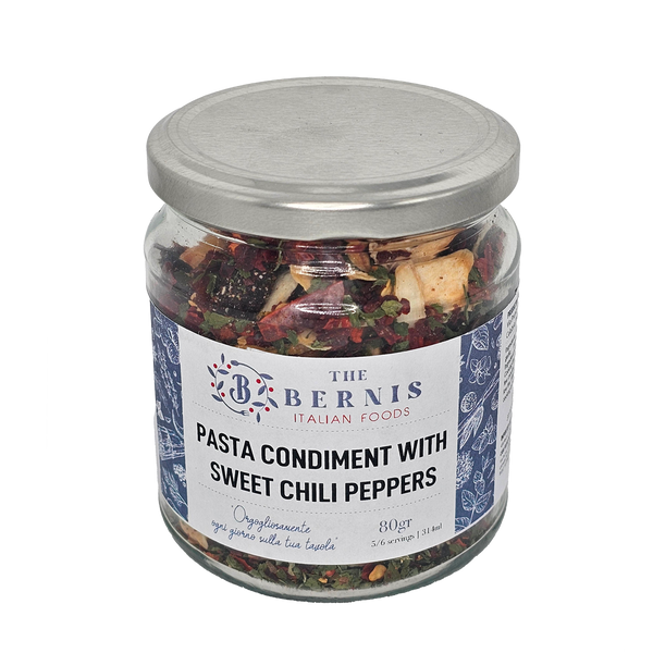 Pasta Condiment with sweet chili peppers