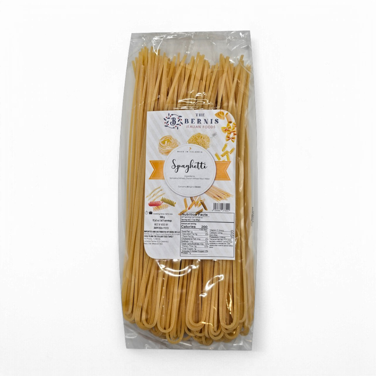 Squared Spaghetti Pasta